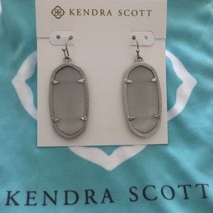 Elle Earrings in Slate Cats Eye